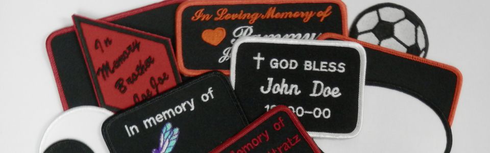 In Memory Of Biker Patch embroidery