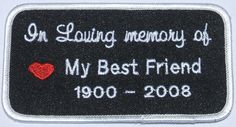 memory patches,tribute patches